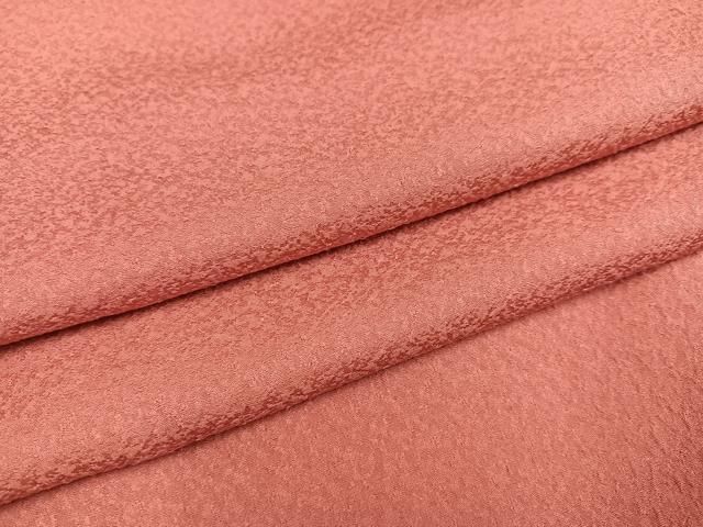 平和屋着物 上質な色無地 真赭色 正絹 ph