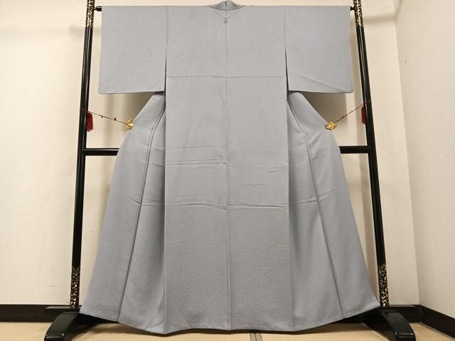 平和屋着物●上質な色無地 花地紋 蕎麦切色 正絹 ph