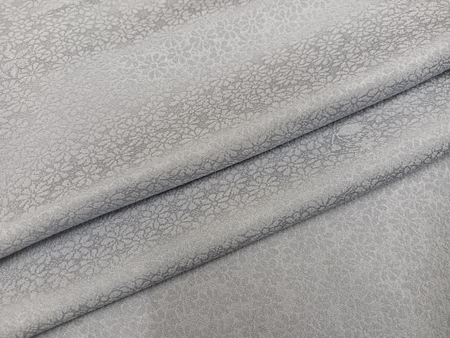 平和屋着物●上質な色無地 花地紋 蕎麦切色 正絹 ph