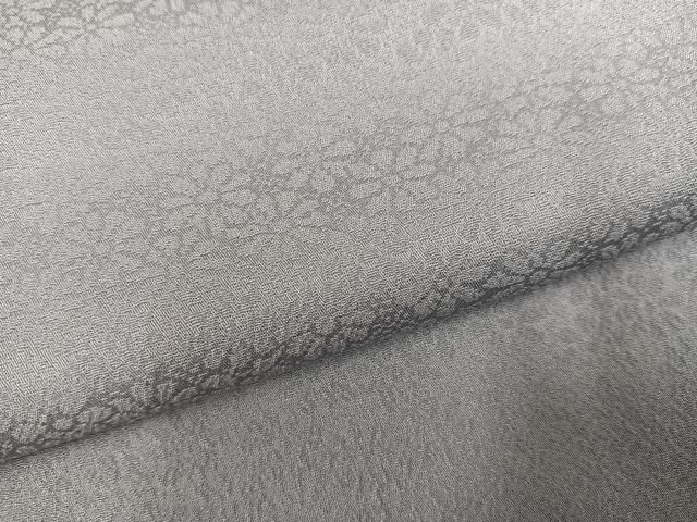  平和屋着物●上質な色無地 花地紋 蕎麦切色 正絹 ph 色無地 着物