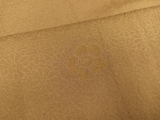  平和屋着物 上質な色無地 花尽くし 黄橡色 正絹 ph 色無地 着物