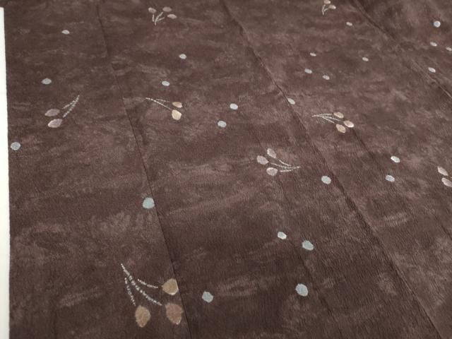 平和屋着物○上質な小紋 絞り 舞花文 暈し染め 正絹 逸品 DABA1177ps