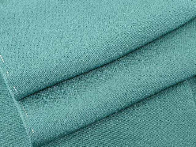 平和屋着物 上質な色無地 錆浅葱色 正絹 cs