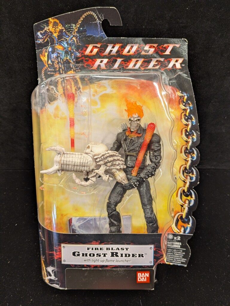HASBRO 約15 cmアクションフィギュア バンダイ FIRE BLAST GHOST RIDER 6インチ