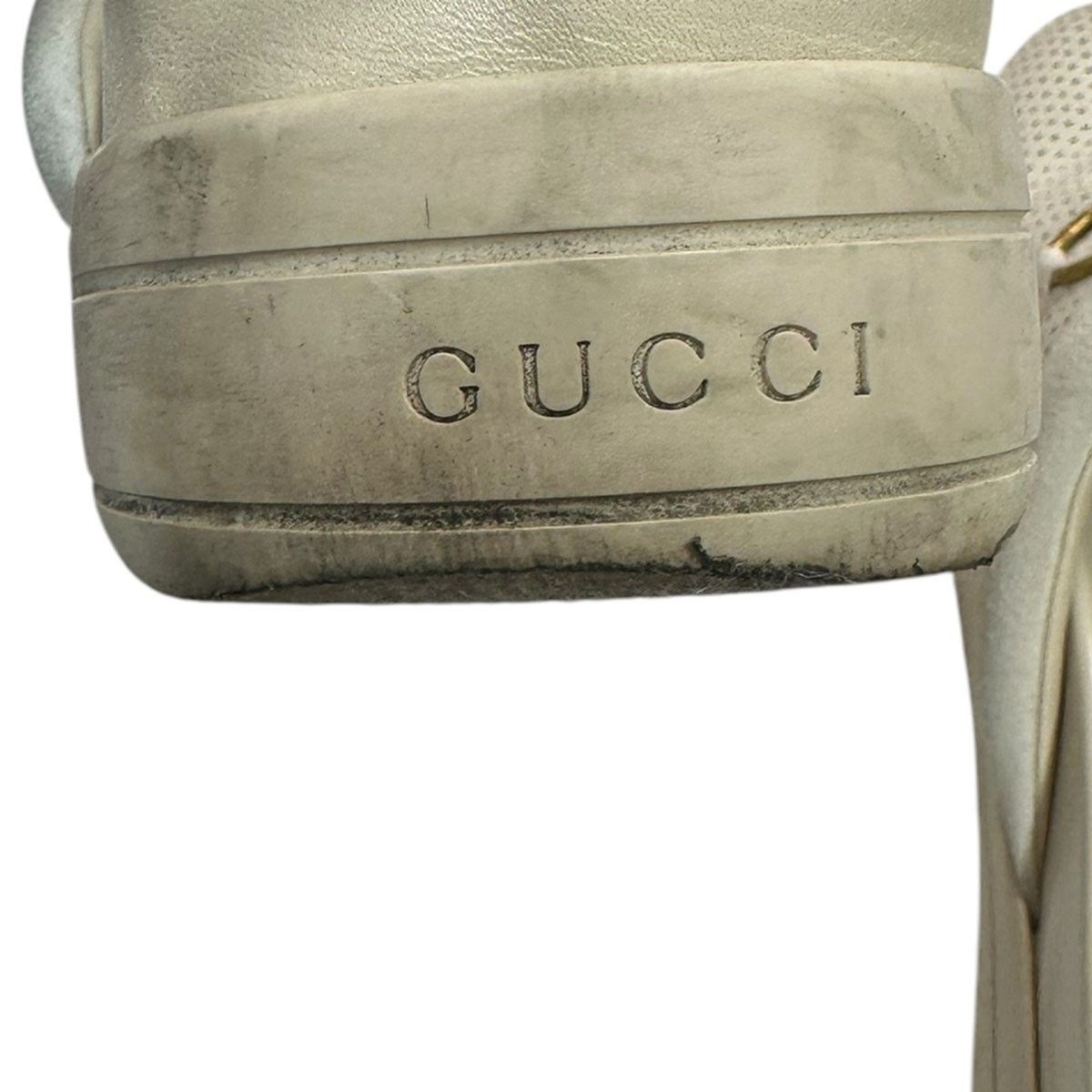 GUCCI ホールビッドグローブレザーサンダル 496873 8071000147288