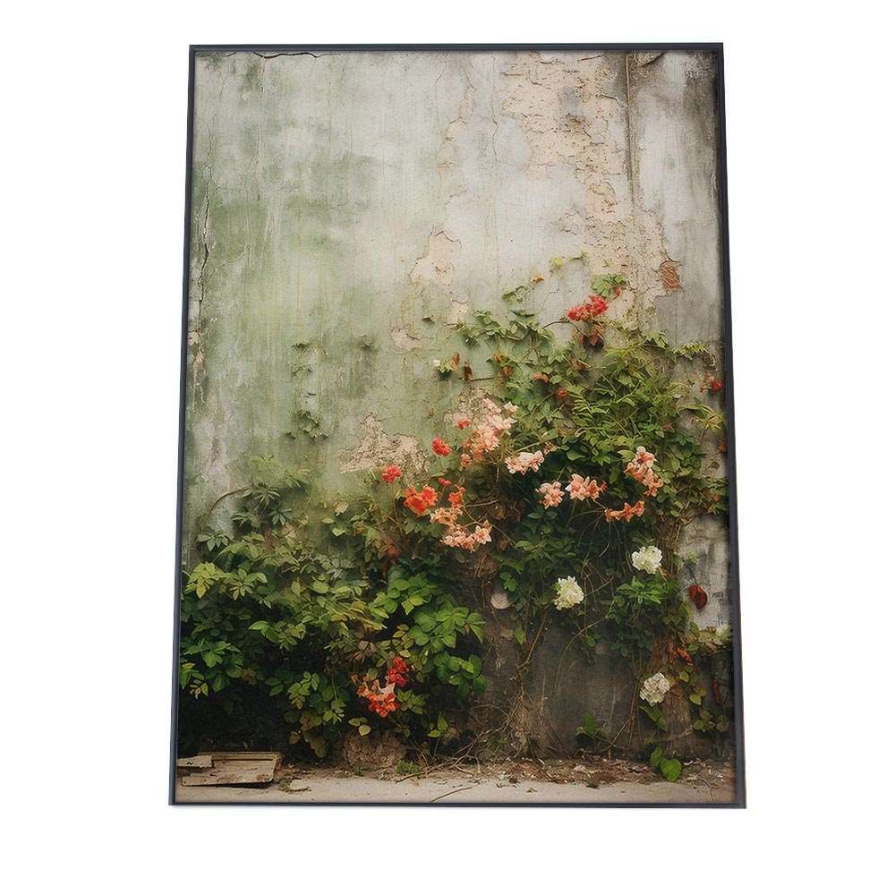 【B1サイズ（約73x103cm）】【lh-poster-1036】植物 グリーン ボタニカル 緑 ポスター フレーム付き ナチュラル ロハス 自然 花 草 フラワー 大判