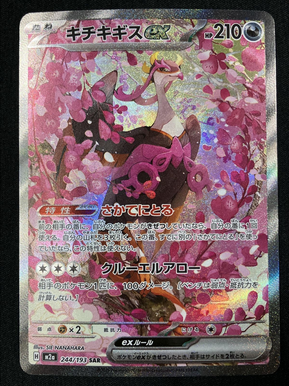 ポケモンカードゲーム ポケカ キチキギスex SAR M2a-244 M2a ハイ