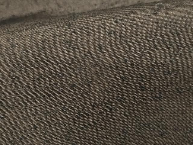  平和屋着物 男性 紬 アンサンブル 色無地 海松茶色 キングサイズ 正絹 cs 着物セット 着物 浴衣