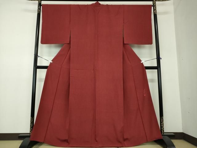 平和屋着物○伝統工芸士 田島輝久 江戸小紋 笹竹文 正絹 逸品