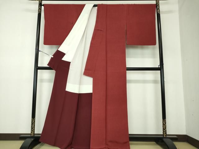 平和屋着物○伝統工芸士 田島輝久 江戸小紋 笹竹文 正絹 逸品