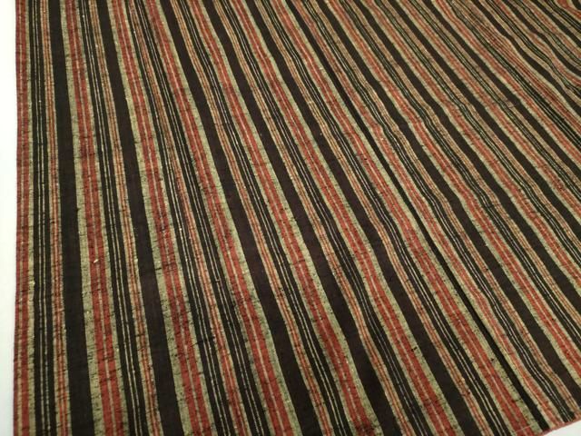 平和屋着物●こうげい紬　炉ばた織　工芸手織　間道　証紙付き　正絹　逸品　未使用　DABA1425ps 平和屋着物○こうげい紬 炉ばた織 工芸手織 間道 証紙付き 正絹 逸品