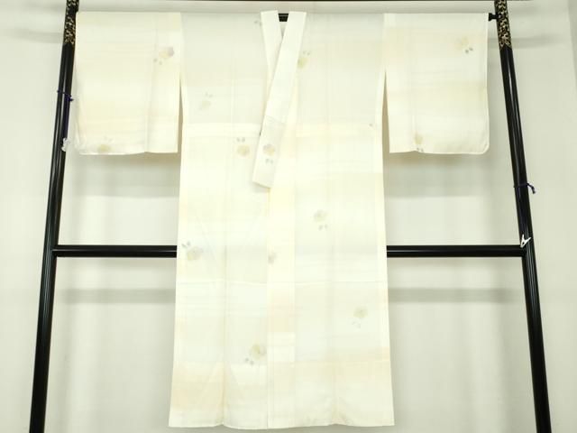 平和屋着物○上質な長襦袢 袷 絞り 舞花文 暈し染め ほていや扱い 正絹