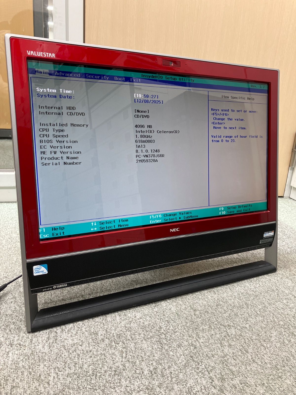 NEC デスクトップPC VALUESTAR PC-VN370 ジャンク ジャンク NEC PC-VS370RSR Celeron（R）1400MHz VALUESTAR 一体型PC