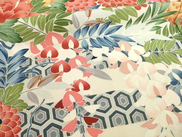 平和屋着物○豪華振袖 友禅 花車文 正絹 逸品 AABE2070ck - メルカリ