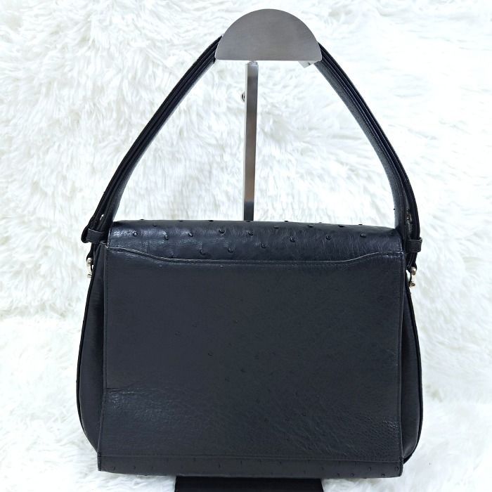 美品】 ハイクラス HIGH CLASS オーストリッチ レザー 本革 2way