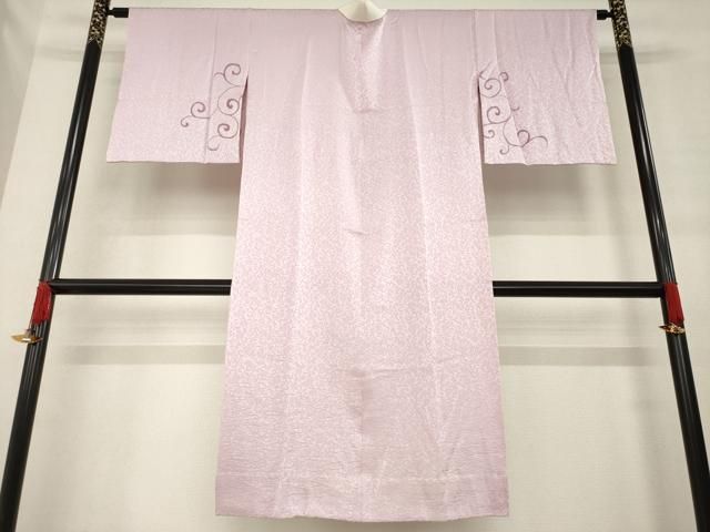 平和屋着物●長襦袢 無双仕立て 花唐草文 正絹 ck