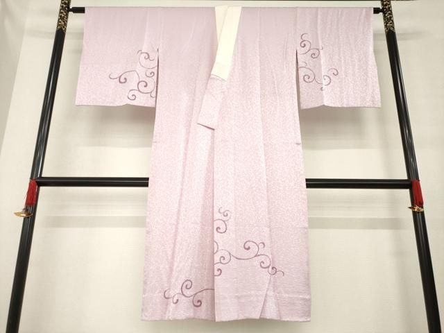 平和屋着物 長襦袢 無双仕立て 花唐草文 正絹 ck