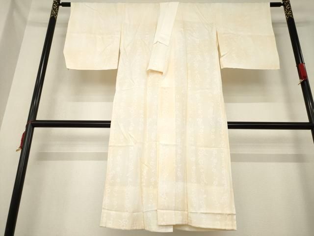 平和屋着物●長襦袢　無双仕立て　草花文　広衿仕立て　正絹　逸品　AABE2080ck 平和屋着物○長襦袢 無双仕立て 草花文 広衿仕立て 正絹 逸品 AABE2080ck