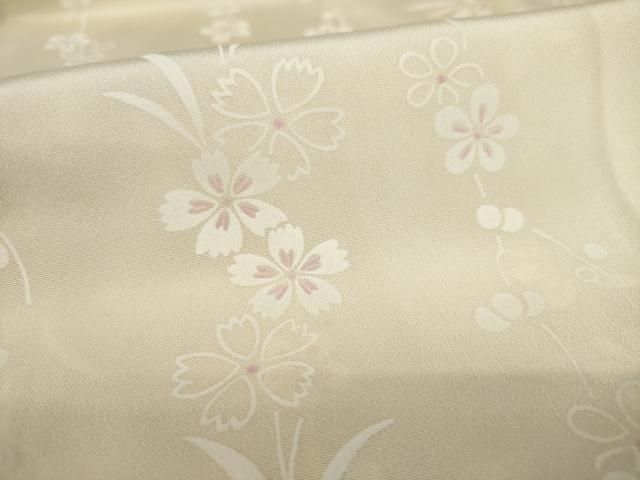 草花文 広衿仕立て