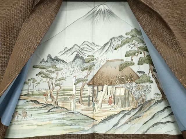 平和屋着物○男性 本場大島紬 アンサンブル 亀甲文 正絹 逸品 未使用