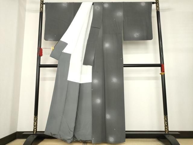 平和屋着物○上質な小紋 丸文 ほたる暈し 正絹 逸品 AABE2449ck - メルカリ