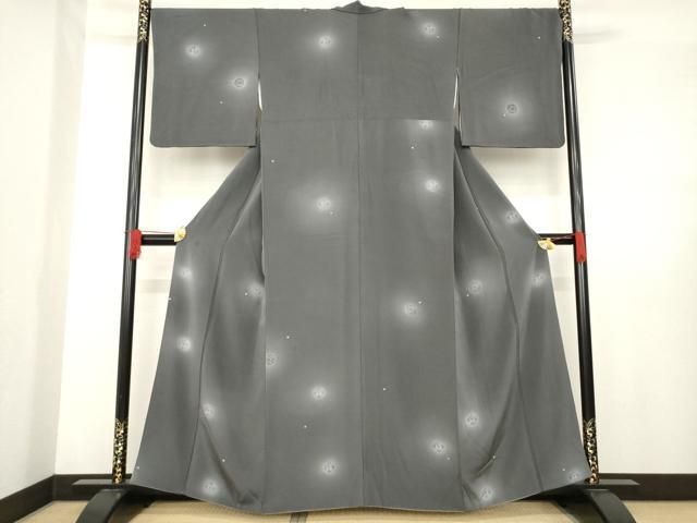 平和屋着物○上質な小紋 丸文 ほたる暈し 正絹 逸品 AABE2449ck - メルカリ