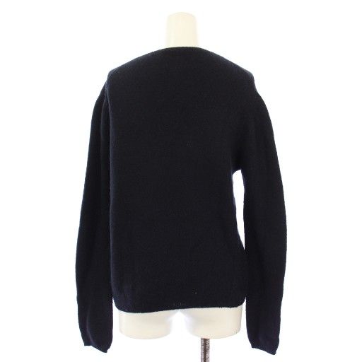 プラダ PRADA ニット セーター Vネック 長袖 40 紺 ネイビー /TK