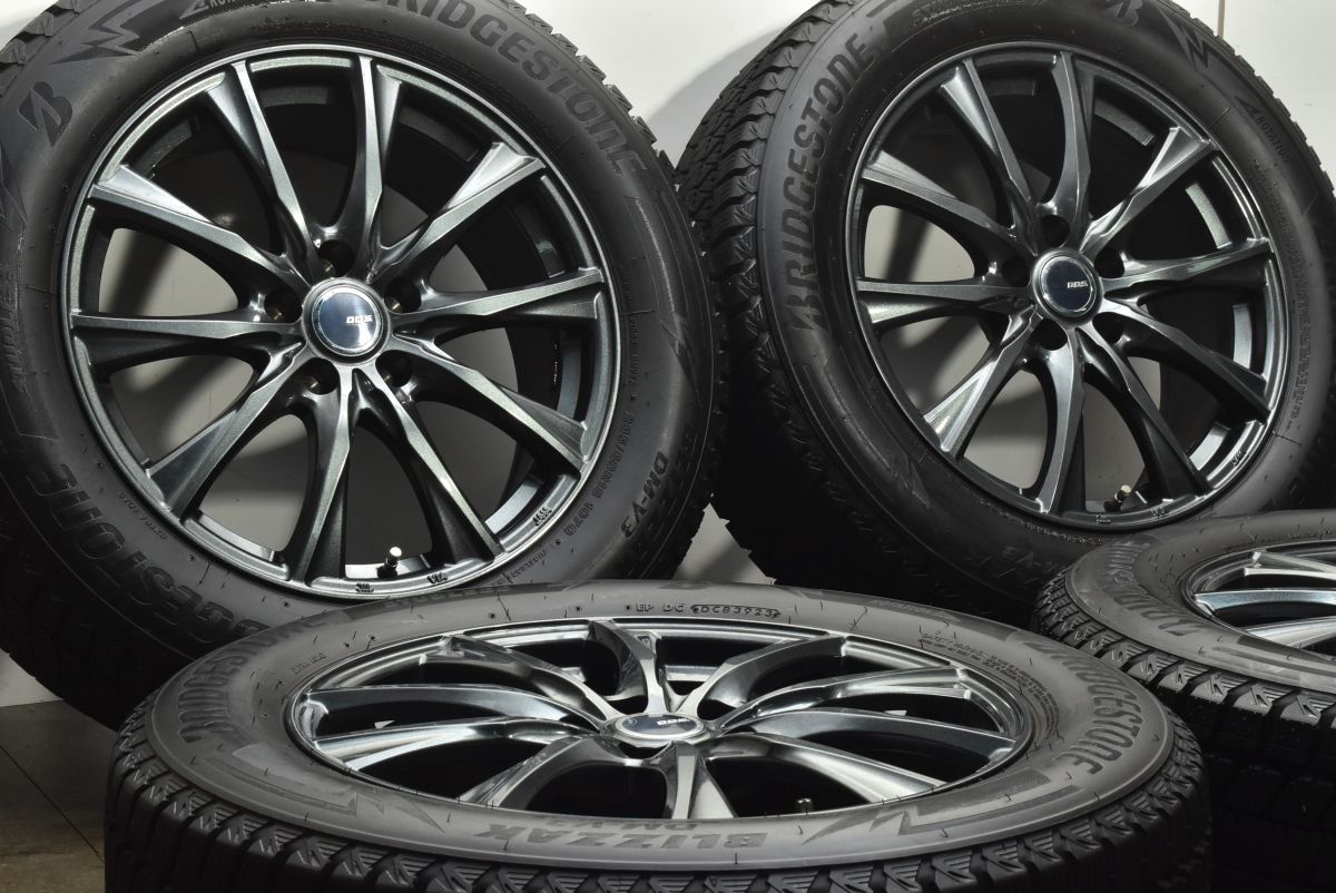 バリ溝 DOS 18 in 7 5 J 38 PCD 114 3 ブリヂストン ブリザック DM V 235 60 R NX エクストレイル アウトランダー CX