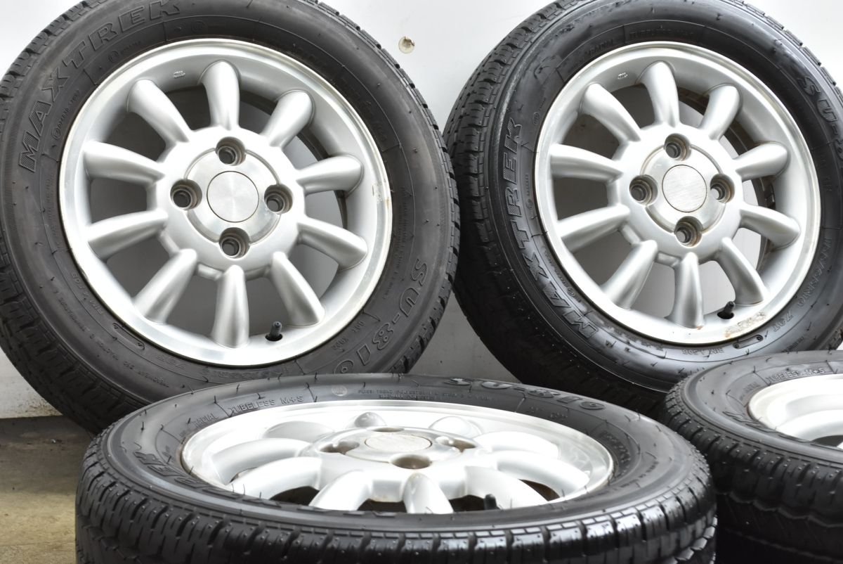 大 スズキ ラパン 13 in 4 00 B 45 PCD 100 マックストレック SU 810 155 65 R サマータイヤ アルト ワゴンR MRワゴン 流用