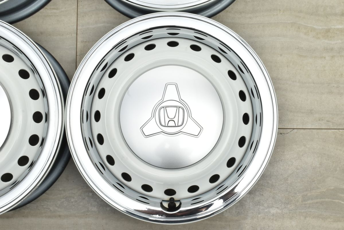  ホンダ N BOX SLASH スチール14 in 4 5 J 45 PCD 100 4本セット ノーマル戻し 交換用 車検用 ONE WGN 流用 14インチ タイヤ ホイールセット