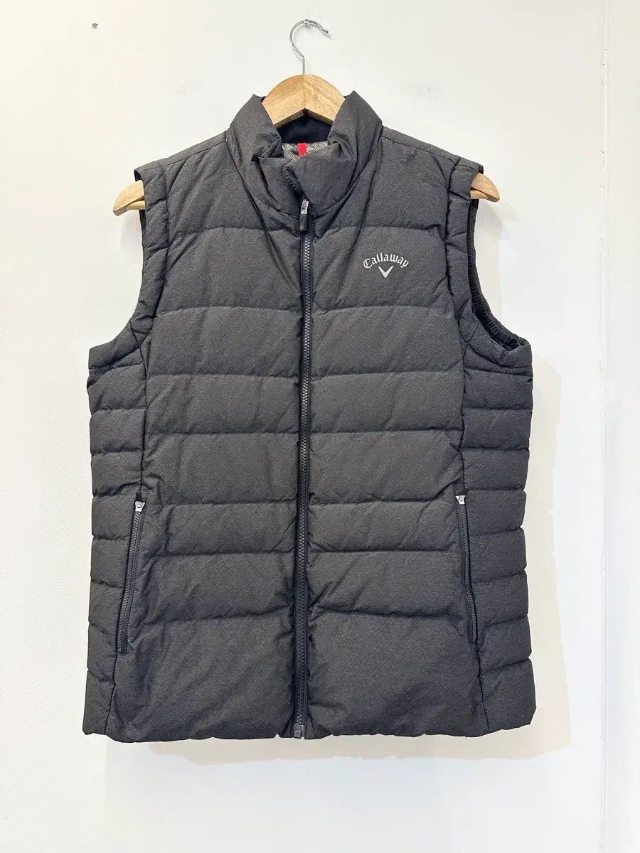 95 キャロウェイ チャコールグレー グース ダウン ベスト