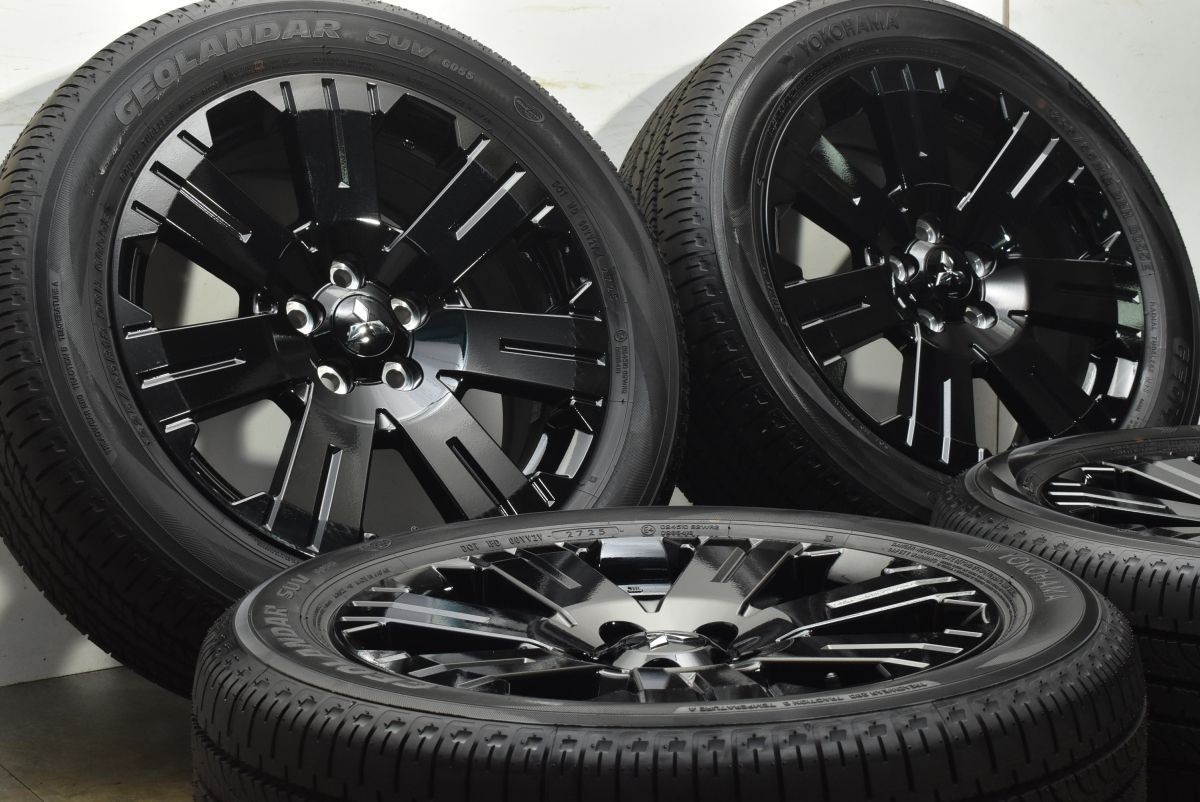 製 新車外し品 ミツビシ デリカD 5 シャモニー 18 in 7 J 38 PCD 114 3 ヨコハマ ジオランダー G 055 225 55 R バリ溝