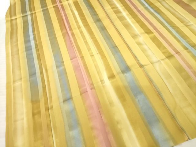  平和屋着物●長襦袢 無双仕立て 間道 正絹 ck 長襦袢 長襦袢 半襦袢