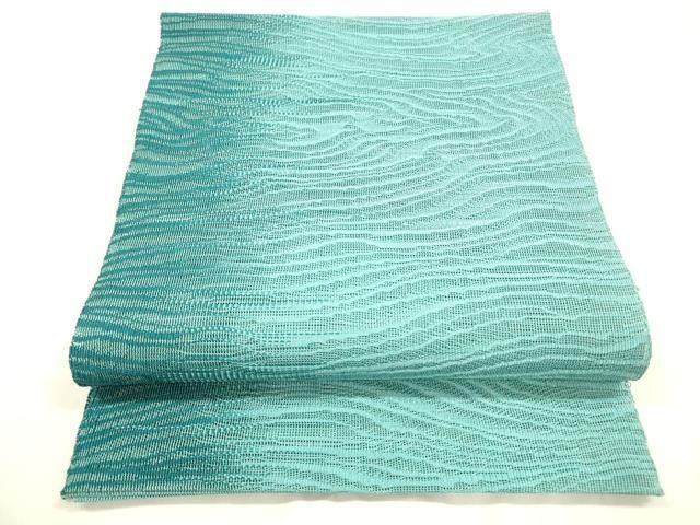 平和屋着物＊夏物 八寸名古屋帯 流水文 正絹 逸品 DABA0495cm