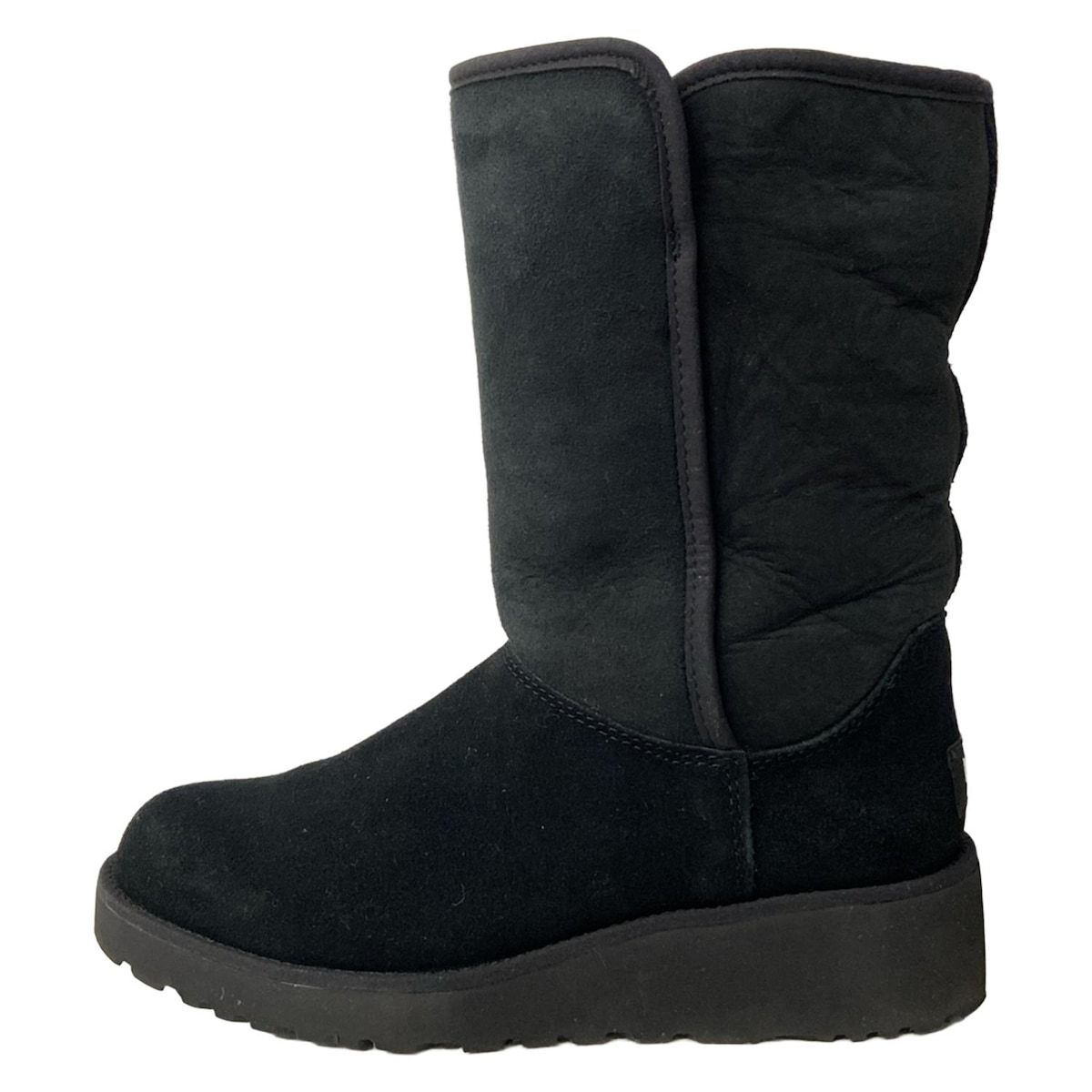 UGG アグ ショートブーツ 23 レディース アミ 1013428 黒 ムートン