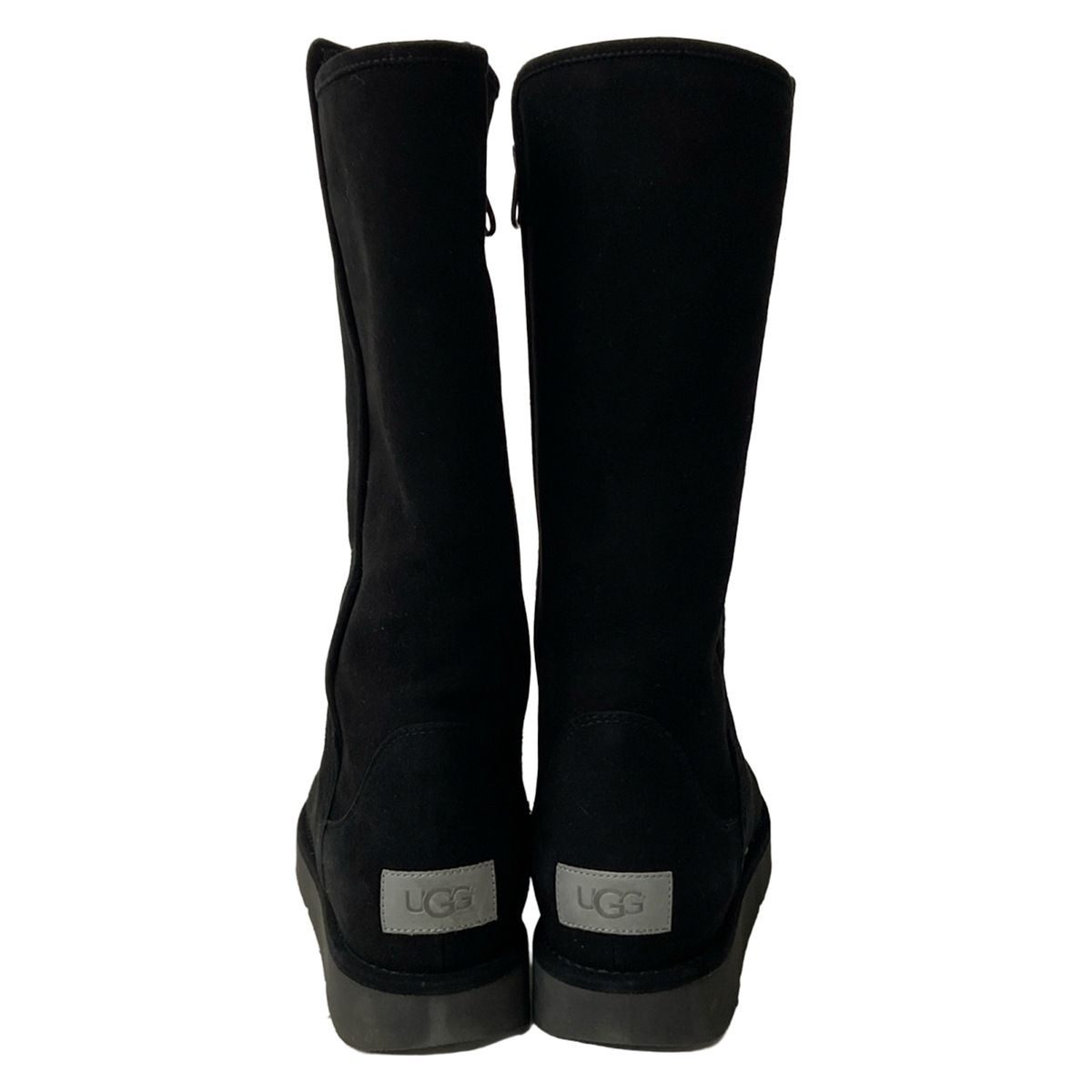 UGG アブリー ブラック ムートンブーツ UGG(アグ) ロングブーツ 7 レディース アブリー 1009256 黒 インソール