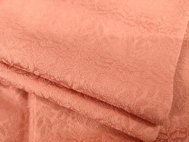 平和屋着物●上質な色無地 真赭色 正絹 ck