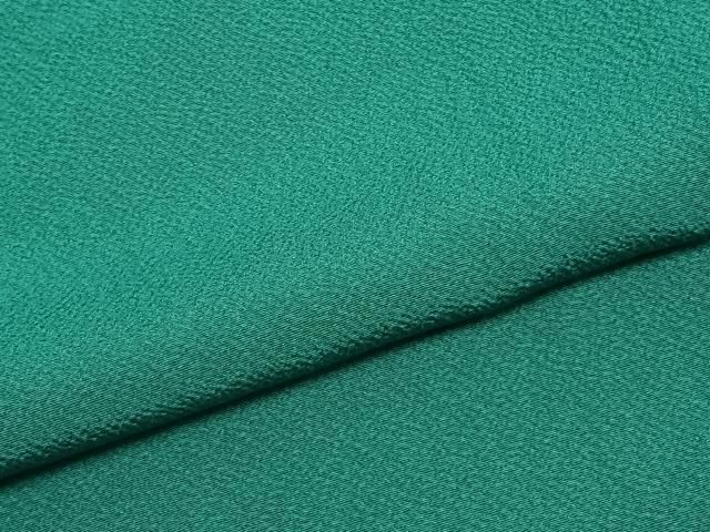  平和屋着物●上質な色無地 青緑色 やまと誂製 正絹 ♥ fy 色無地 着物