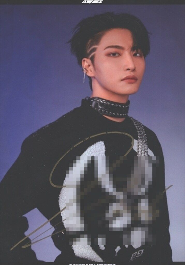 ATEEZ THE WORLD EP.1:MOVEMENT SEONG 割引 HWA サイン入り色紙 ATEEZ