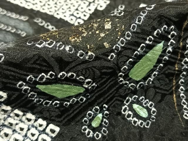 平和屋着物○豪華振袖 絞り 舞蝶文 暈し染め 金銀彩 正絹 逸品