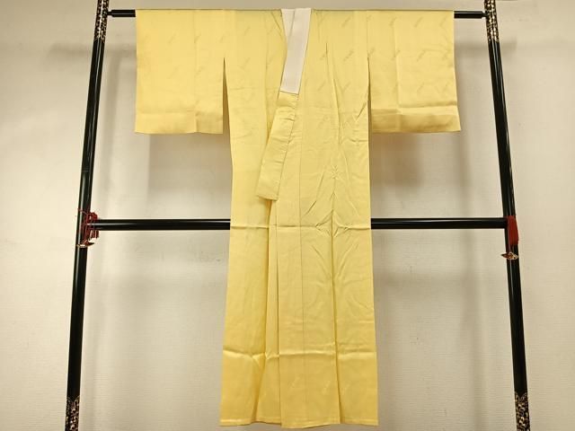 平和屋着物●二代目清次郎　長襦袢　無双仕立て　淡黄色　正絹　逸品　AABE1655fy 平和屋着物○二代目清次郎 長襦袢 無双仕立て 淡黄色 正絹 逸品 AABE1655fy