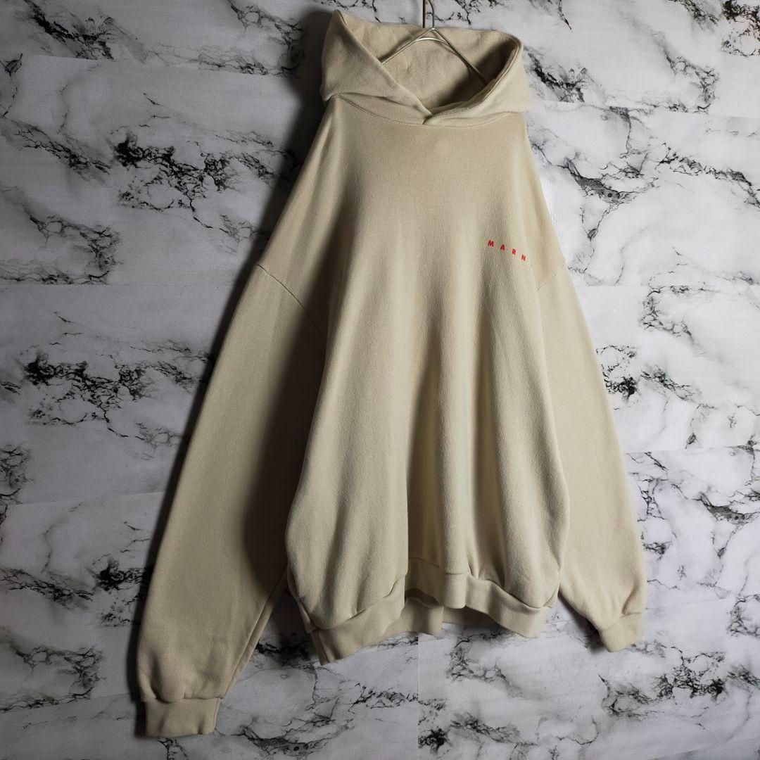 希少】MARNI マルニ パーカー 50(XL相当) ベージュ 花柄 フラワー 