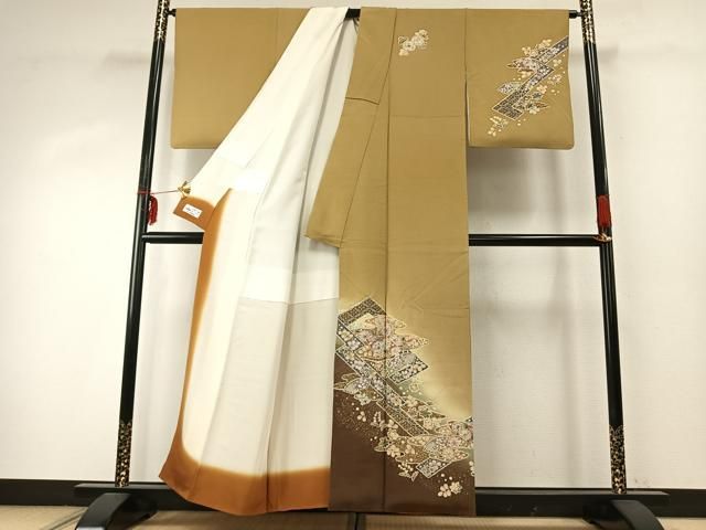 平和屋着物○越後十日町の一流染匠 桐屋・翠山工房 訪問着 絞り 辻が花