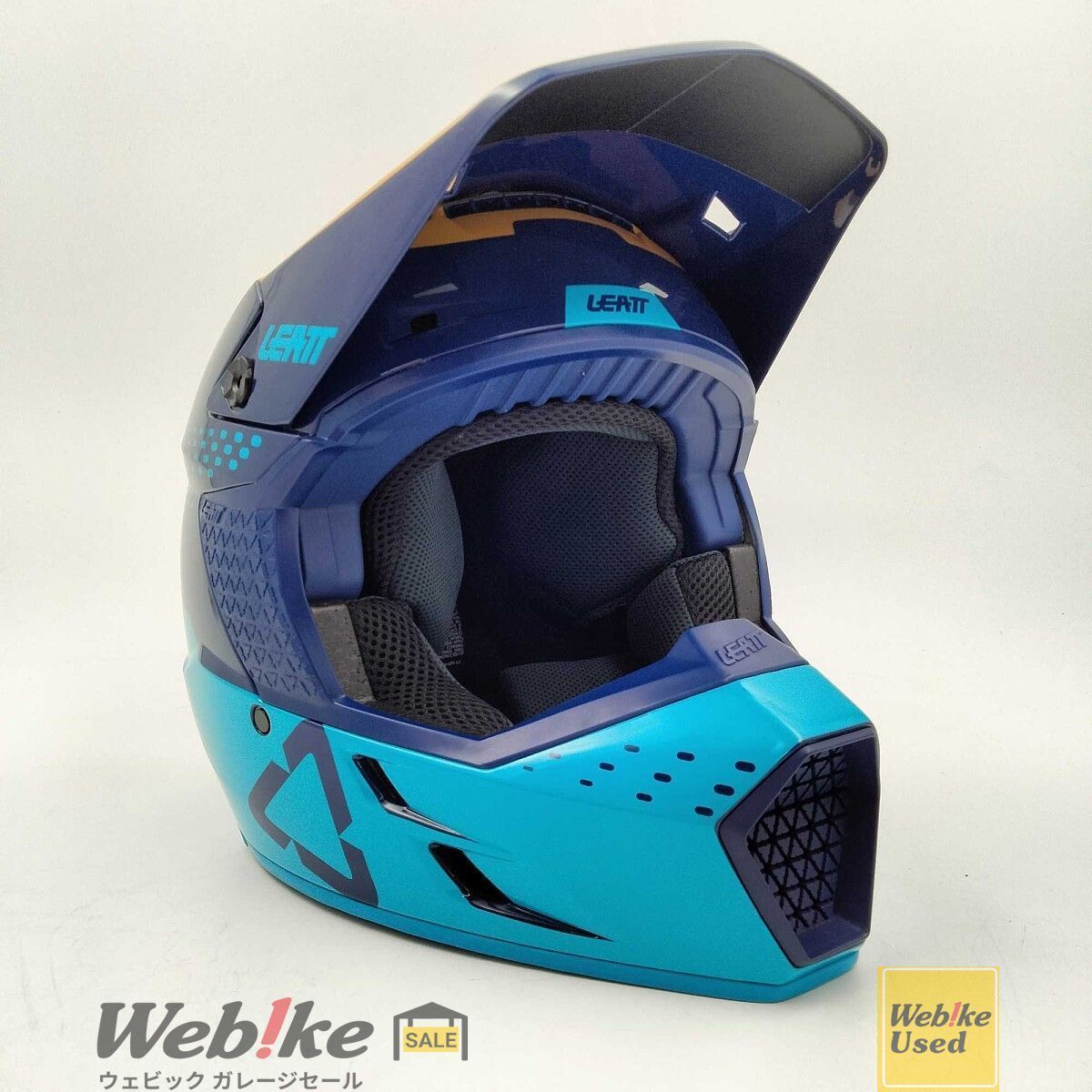 LEATT BRACE MOTO HELMET 3 5 V 21 4 Blue サイズ M