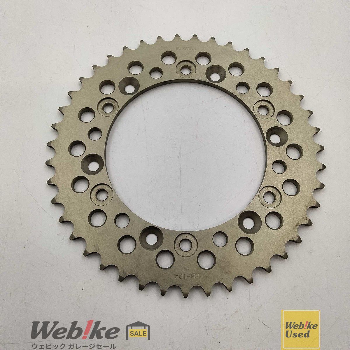 SUNSTAR リアスプロケット ジュラルミン 43 J RH 104