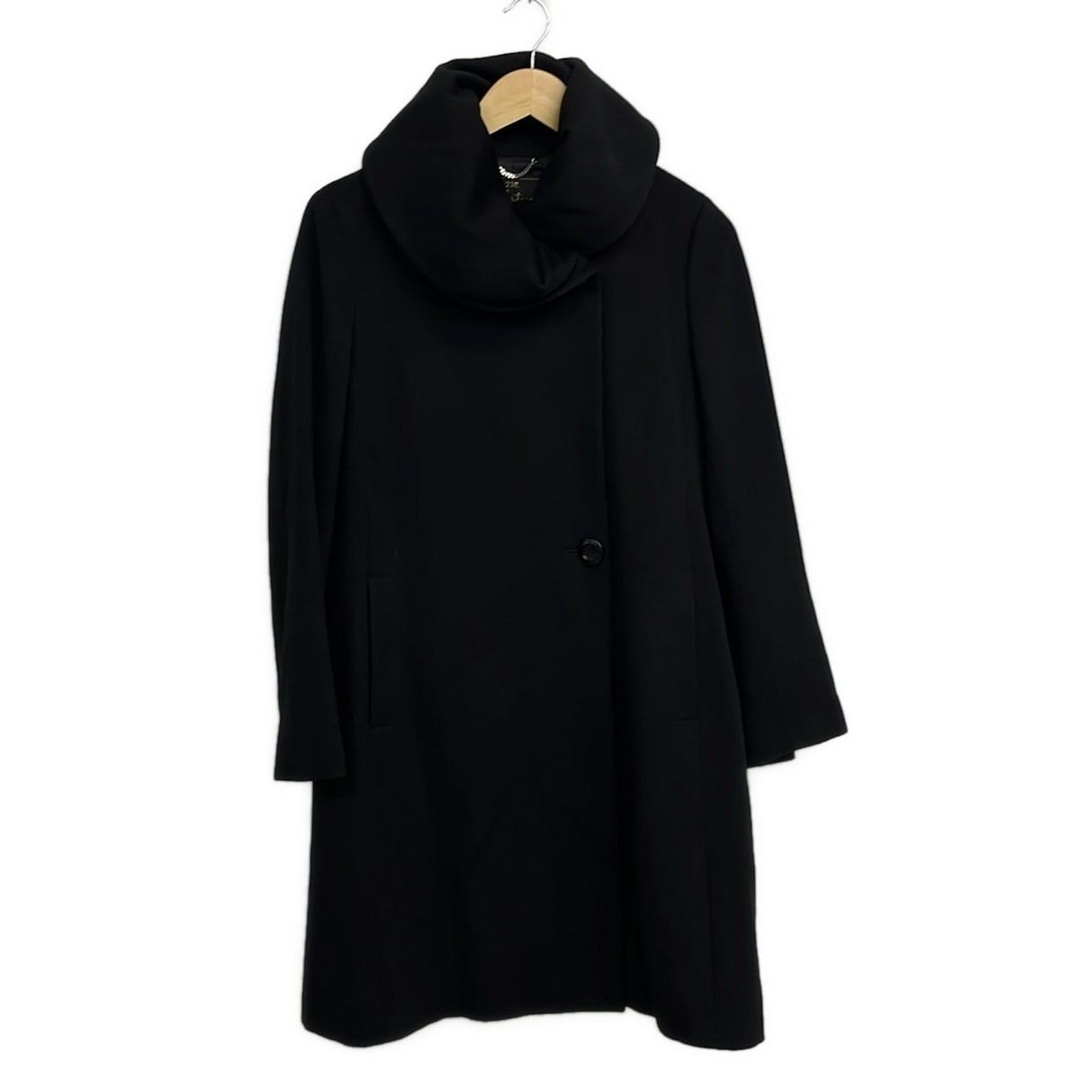 最終価格✴︎ 23区　ブラック　ロングコート ニジュウサンク M 38 23区(ニジュウサンク) コート サイズ38 M レディース - 黒 長袖/冬