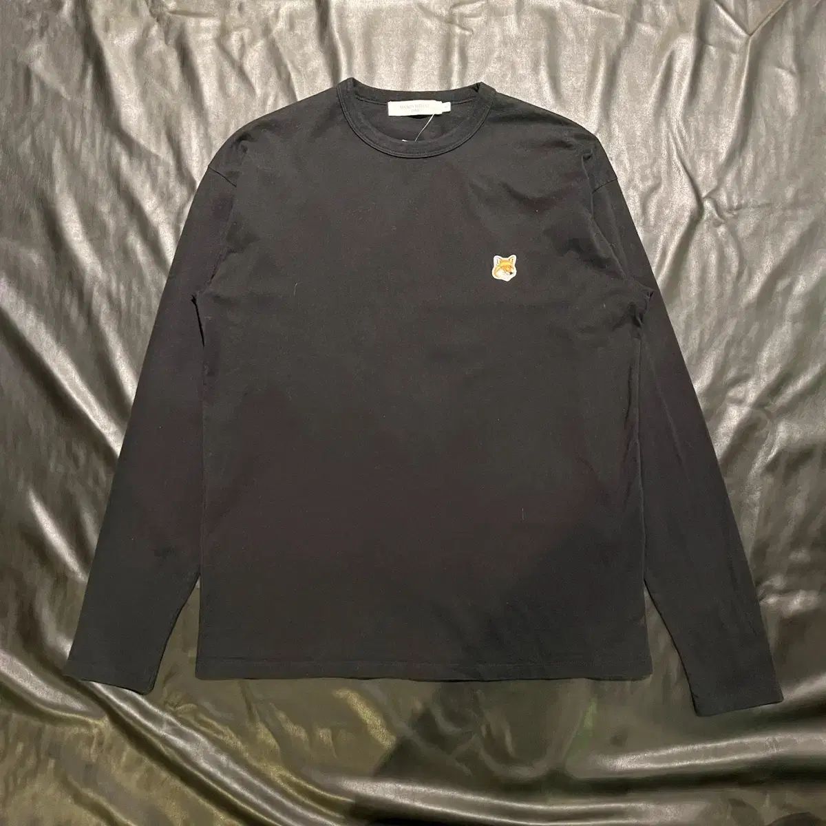 メゾンキツネ ブラック 長袖Tシャツ