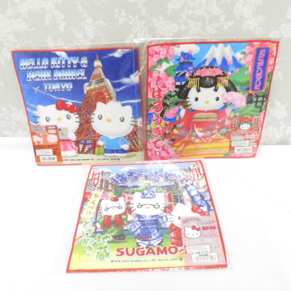 HELLO KITTY プチタオル 13枚セット ご当地キティ タオルハンカチ ミニ