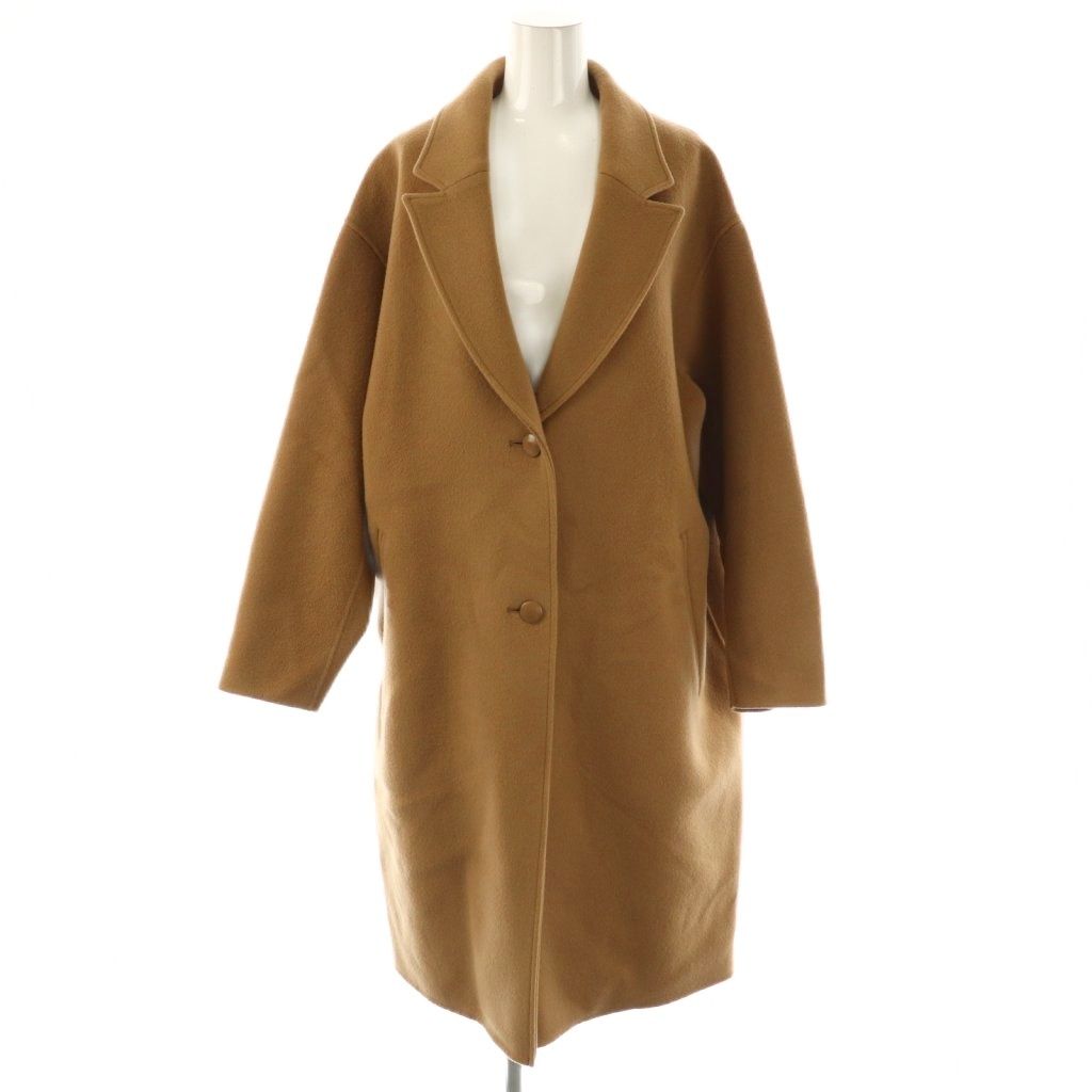 アルアバイル allureville 24AW トラディッショナルリバーコート アウター ロング チェスター ウール 2 ブラウンベージュ /DO ■OS