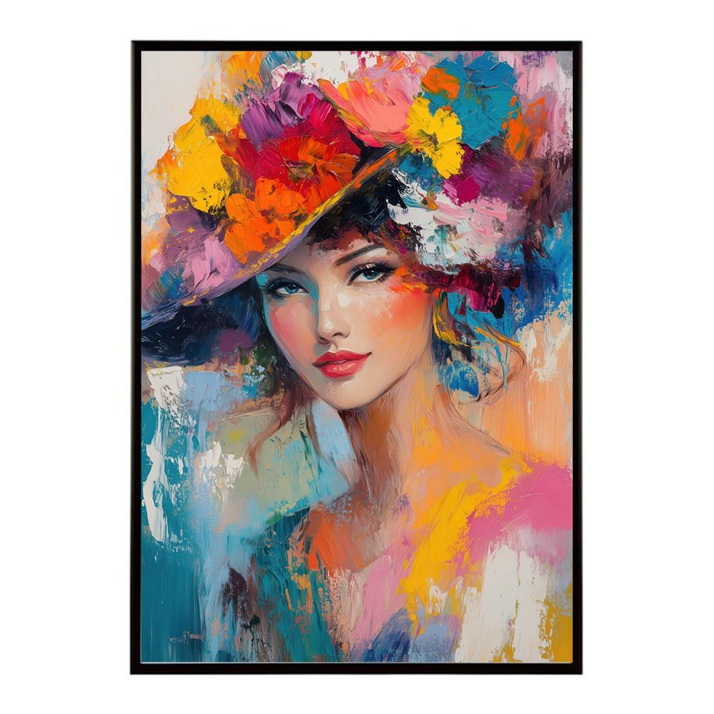 【B1サイズ（約73x103cm）】【lh-poster-10616】アーティスティックフラワー ポスター フレーム付き 絵画 絵 油絵 アート お花 ドライフラワー 生花 観葉 植物 自然 インテリア お洒落